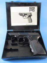 WALTHER P5, cal 9mm Para, Semi-auto Pistol, w Original box, Manual, Target, Paper in excellent condition - 2 of 14