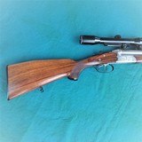 Top West German-made J.P. SAUER & SOHN "Drilling". cal 7x57R/2x16ga, Model 3000, with HENSOLDT 4x32 scope on claw mounts - 14 of 15