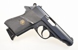 Excellent, W. German (1969) made , WALTHER PP cal 7,65 Pistol w Pachmayr Grips - 5 of 6