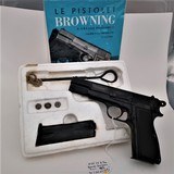 Rare, like-new BROWNING Model "High Power", cal 9mm Luger, Polished Dark Blue Finish, in original Box with Accessories - 1 of 15