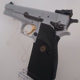 Like-New, 2-Tone Silver-Chrome & Black Finish BOWNING "High-Power", 9mm Luger, with golden Trigger & Target Sight in original Case with Acce - 15 of 15