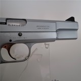 Like-New, 2-Tone Silver-Chrome & Black Finish BOWNING "High-Power", 9mm Luger, with golden Trigger & Target Sight in original Case with Acce - 12 of 15