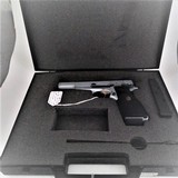 Like-New, 2-Tone Silver-Chrome & Black Finish BOWNING "High-Power", 9mm Luger, with golden Trigger & Target Sight in original Case with Acce - 2 of 15