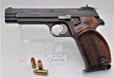 Excellent Swiss-made SIG P210-6 pistol, cal 9mm Para, with original grips, box, factory target, manual & holster - 9 of 15