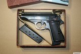 W. German WALTHER PP, cal 7,65mm, STEEL frame pistol w. factory case, tool, manual in great condition - 7 of 14