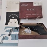 W. German WALTHER PP, cal 7,65mm, STEEL frame pistol w. factory case, tool, manual in great condition - 12 of 14