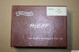 W. German WALTHER PP, cal 7,65mm, STEEL frame pistol w. factory case, tool, manual in great condition - 11 of 14