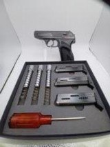 Rare, unique & historic HECKLER & KOCH Model HK-4 Pistol Set of 4 interchangeable 22LR, .25, .32 & .380 barrels w. Manual & Tool in 2 original boxes - 6 of 11
