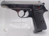 Like-new, historic WALTHER PP cal 7,65 Pistol, SA/DA, Steel Frame, Deep Blue Finish, 8-Rd Mag with Shoe, West German made in 1969, Excellent Colle - 7 of 9