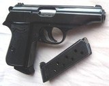 Like-new, historic WALTHER PP cal 7,65 Pistol, SA/DA, Steel Frame, Deep Blue Finish, 8-Rd Mag with Shoe, West German made in 1969, Excellent Colle - 2 of 9