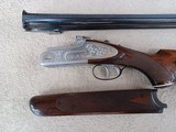 Excellent Italian-made (Beretta?) SIDELOCK O/U Shotgun, Scroll Engravings, cal 12/70ga, 98% like-new - 8 of 13