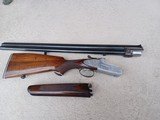 Excellent Italian-made (Beretta?) SIDELOCK O/U Shotgun, Scroll Engravings, cal 12/70ga, 98% like-new - 6 of 13