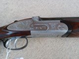 Excellent Italian-made (Beretta?) SIDELOCK O/U Shotgun, Scroll Engravings, cal 12/70ga, 98% like-new - 2 of 13
