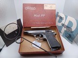 Excellent 1967 WALTHER PP, cal 7,65mm, STEEL, High Gloss, with Box, Papers, Tool - 1 of 13