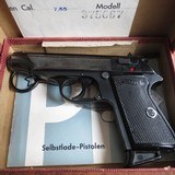Excellent 1967 WALTHER PP, cal 7,65mm, STEEL, High Gloss, with Box, Papers, Tool - 2 of 13