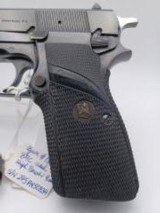 BROWNING ARMS High-Power, 99%, cal 9mm, Dark Blue, Pachmayr Grips w Thumb Rest - 4 of 11