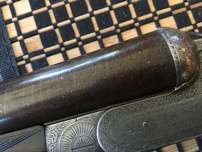 Charles Boswell 29 inch12 ga Damascus 4 bar hi condition long LOP - Image 5 of 20