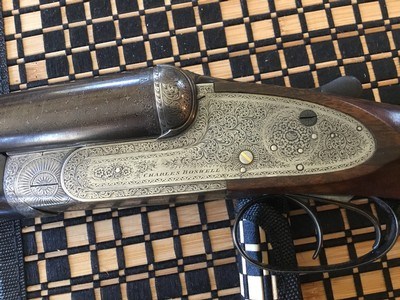 Charles Boswell 29 inch12 ga Damascus 4 bar hi condition long LOP - Image 1 of 20