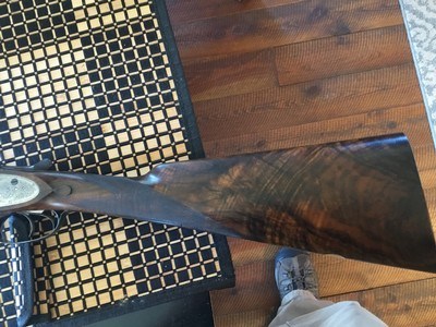 Charles Boswell 29 inch12 ga Damascus 4 bar hi condition long LOP - Image 4 of 20