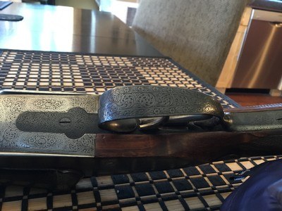 Charles Boswell 29 inch12 ga Damascus 4 bar hi condition long LOP - Image 7 of 20