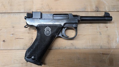 Swedish Husqvarna M/40 – Lahti L35 9mm – Pristine Condition – All Matching Numbers – Complete Rig with Original Holster - Image 6 of 10
