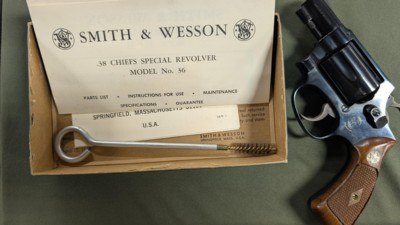 Smith & Wesson Model 36.38 Special “Chief’s Special” – Early 1960s Flat Latch – Beautiful Original Example - Image 1 of 14