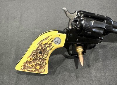 1962 COLT FRONTIER SCOUT .22 REVOLVER WITH STAG GRIPS - Image 6 of 7