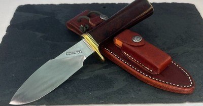 Randall Made A.G. Russell Special Knife #84 Vintage Burl Wood Sullivan Sheath Mint - Image 9 of 9