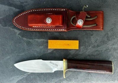 Randall Made A.G. Russell Special Knife #84 Vintage Burl Wood Sullivan Sheath Mint - Image 1 of 9