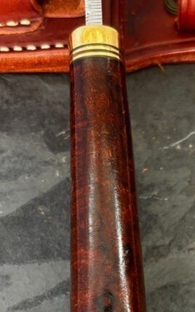 Randall Made A.G. Russell Special Knife #84 Vintage Burl Wood Sullivan Sheath Mint - Image 8 of 9