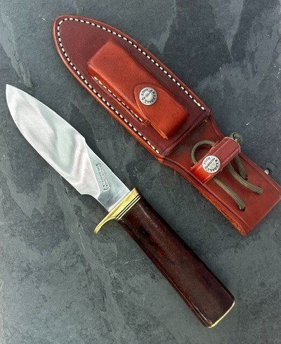 Randall Made A.G. Russell Special Knife #84 Vintage Burl Wood Sullivan Sheath Mint - Image 4 of 9