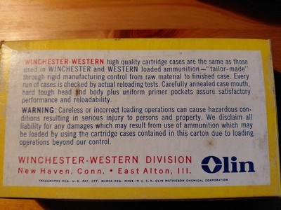 LOT OF 3 BOXES OF 20 NEW VINTAGE WINCHESTER WESTERN 45-70 BRASS - Image 5 of 5