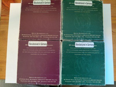 LOT OF 4 BOXES 5 ROUNDS EACH BOX WESTLEY RICHARDS .450/.400 400GR NITRO EXPRESS - Image 2 of 5