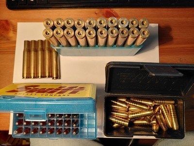 LOT OF 25 NORMA UNPRIMED BRASS, 404 JEFFERY, 2 BOXES OF SOFT, SOLID BULLETS 83 CT. - Image 1 of 8