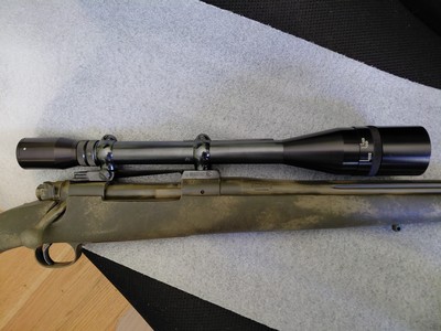 J UNERTL 10X TARGET/ HUNTING SCOPE, MILL DOTS, BUEHLER RINGS, BASE MOD 70 - Image 15 of 17