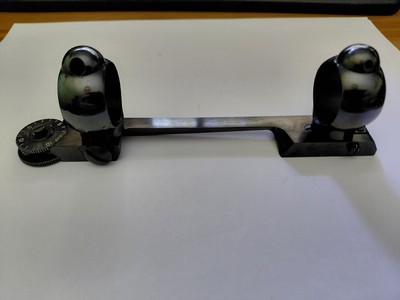 J UNERTL 10X TARGET/ HUNTING SCOPE, MILL DOTS, BUEHLER RINGS, BASE MOD 70 - Image 11 of 17