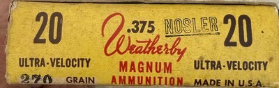 .375 Weatherby Magnum 270 grain - Image 2 of 3