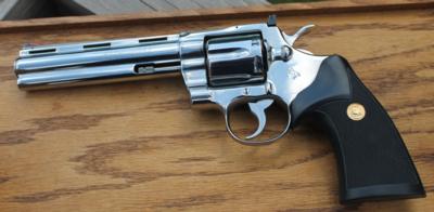 Colt Python .357 Magnum, Bright Stainless, Mint Snake Gun - Image 1 of 15