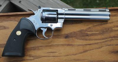 Colt Python .357 Magnum, Bright Stainless, Mint Snake Gun - Image 2 of 15