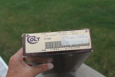 Colt Python .357 Magnum, Bright Stainless, Mint Snake Gun - Image 10 of 15