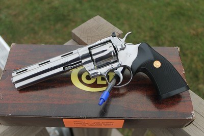 Colt Python .357 Magnum, Bright Stainless, Mint Snake Gun - Image 11 of 15