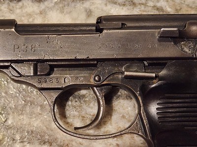 Walther P38 ac44 WWII German 9mm Luger Pistol - Image 3 of 15