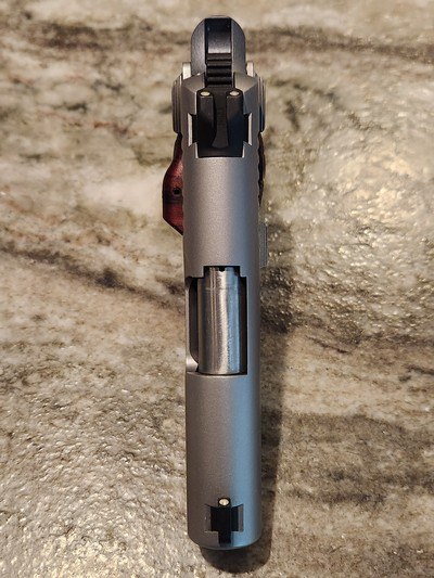Kimber Micro 9 Stainless Steel Custom Defense (CDP) Package Like New Pistol with Rosewood Crimson Trace Red Laser Grips and Extra Magazines - Image 5 of 8