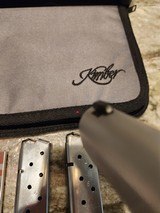 Kimber Micro 9 Stainless Steel Custom Defense (CDP) Package Like New Pistol with Rosewood Crimson Trace Red Laser Grips and Extra Magazines - Image 7 of 8
