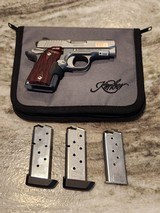 Kimber Micro 9 Stainless Steel Custom Defense (CDP) Package Like New Pistol with Rosewood Crimson Trace Red Laser Grips and Extra Magazines - Image 3 of 8