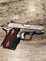 Kimber Micro 9 Stainless Steel Custom Defense (CDP) Package Like New Pistol with Rosewood Crimson Trace Red Laser Grips and Extra Magazines - Image 1 of 8