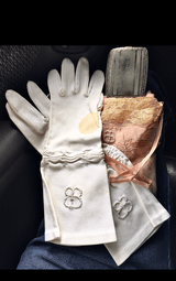 WW2 German Eva Braun 5 Piece Lot;DNA,Nighty,Gloves,Cig/Case,Napkin;RARE - Image 5 of 12