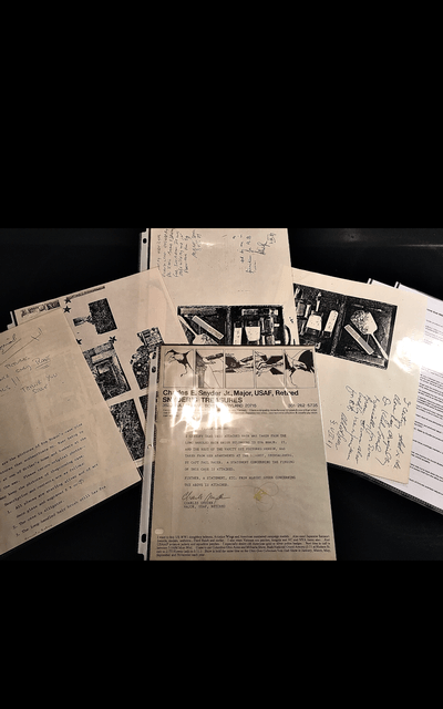 WW2 German Eva Braun 5 Piece Lot;DNA,Nighty,Gloves,Cig/Case,Napkin;RARE - Image 2 of 12