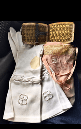 WW2 German Eva Braun 5 Piece Lot;DNA,Nighty,Gloves,Cig/Case,Napkin;RARE - Image 6 of 12