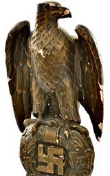 WW2 German Eagle Statue; 3rd Reich Art Sculpture;18 inches Tall;RARE - Image 3 of 11